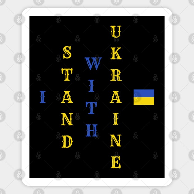 I Stand With Ukraine Magnet by Creatifly Graphic Tees